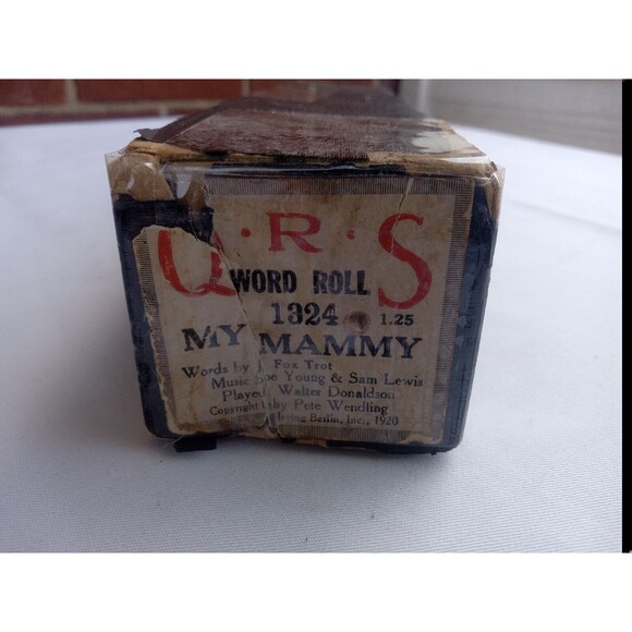 5/$25 QRS 1324 "My Mammy" Piano Roll WORD ROLL Fox TROT YOUNG & Sam LEWIS - Picture 1 of 5